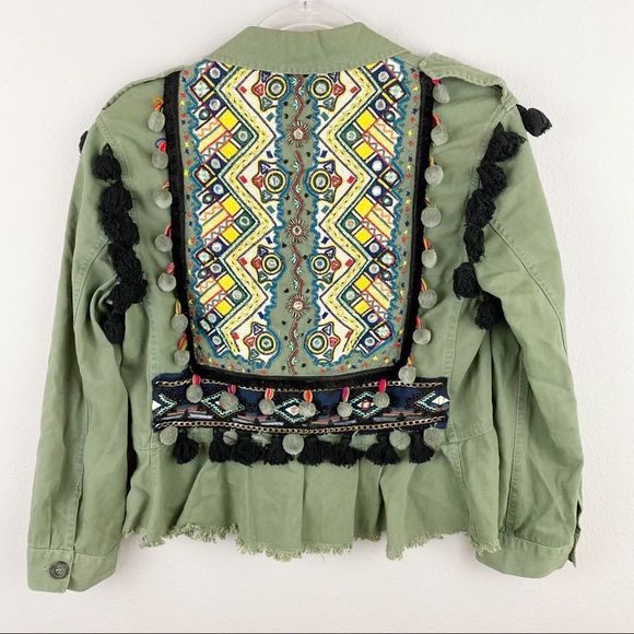 Zara • Tassel Army Jacket Top - Picture 4 of 9